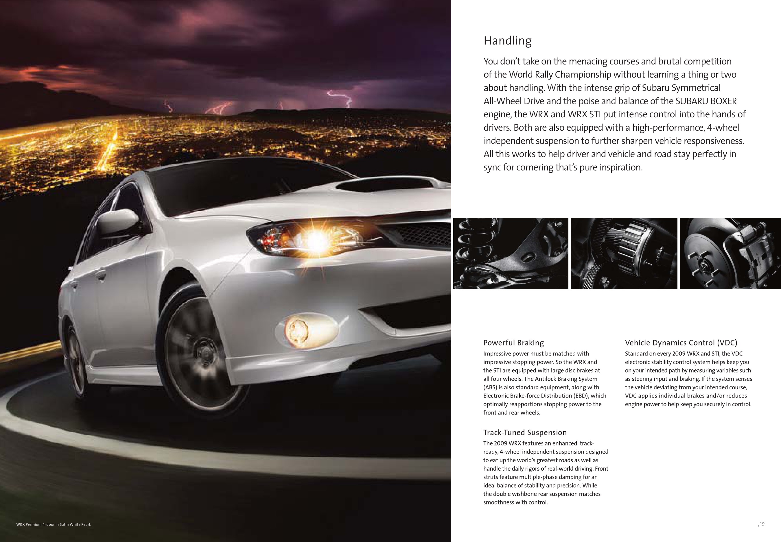 2009 Subaru Impreza WRX Brochure Page 1